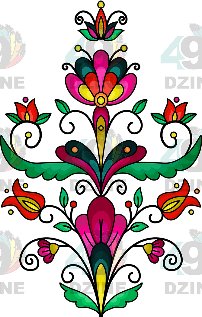 Floral Transfer - Autumn Kinship Wreath Various Sizes