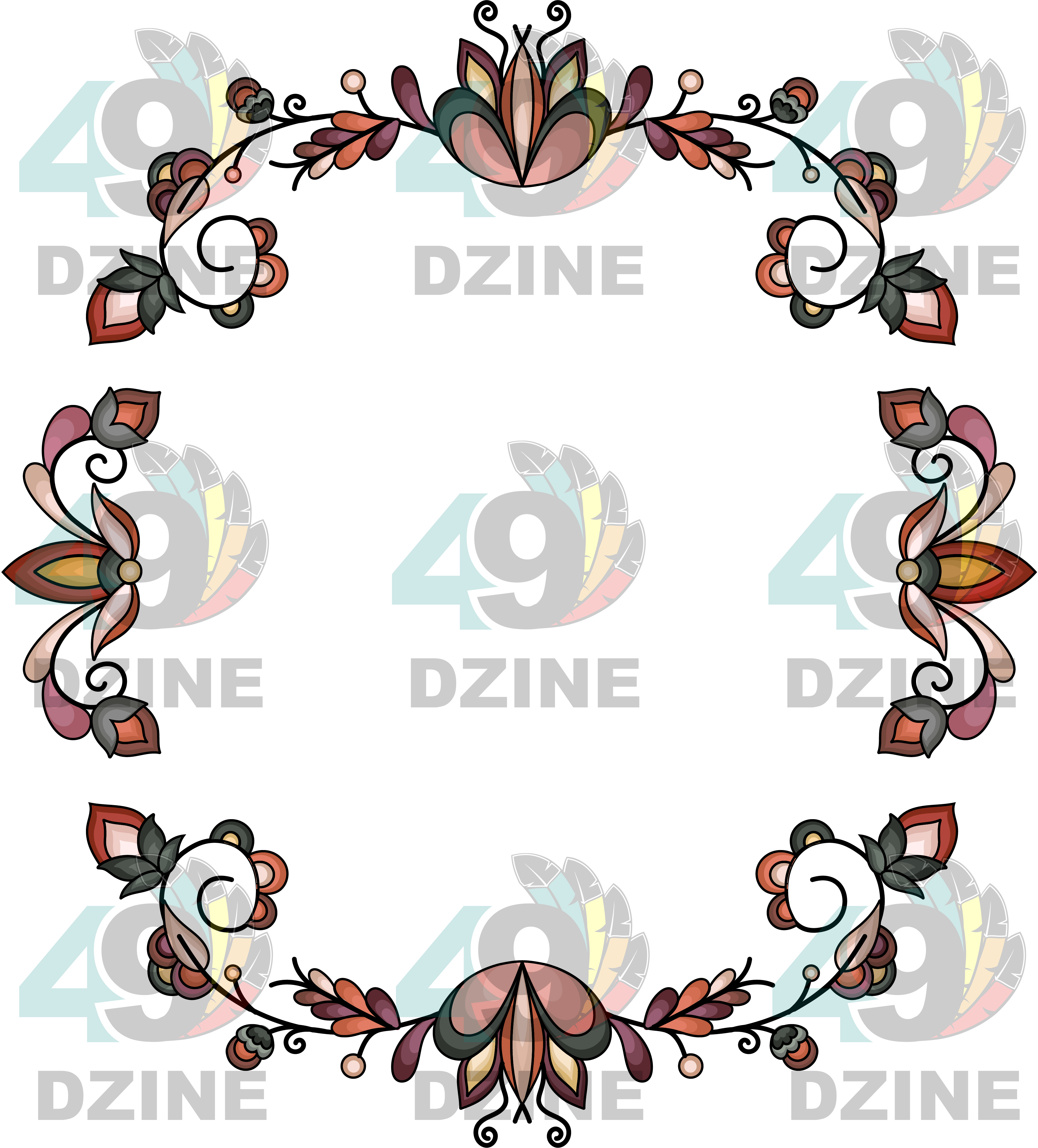 Burnt Sky Petals Hat Transfer