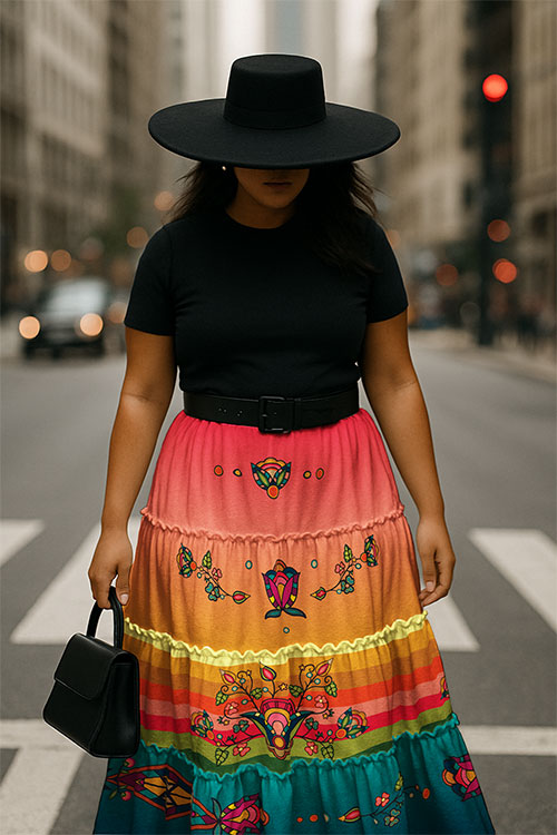 Abundant Harvest Three Tier Skirt