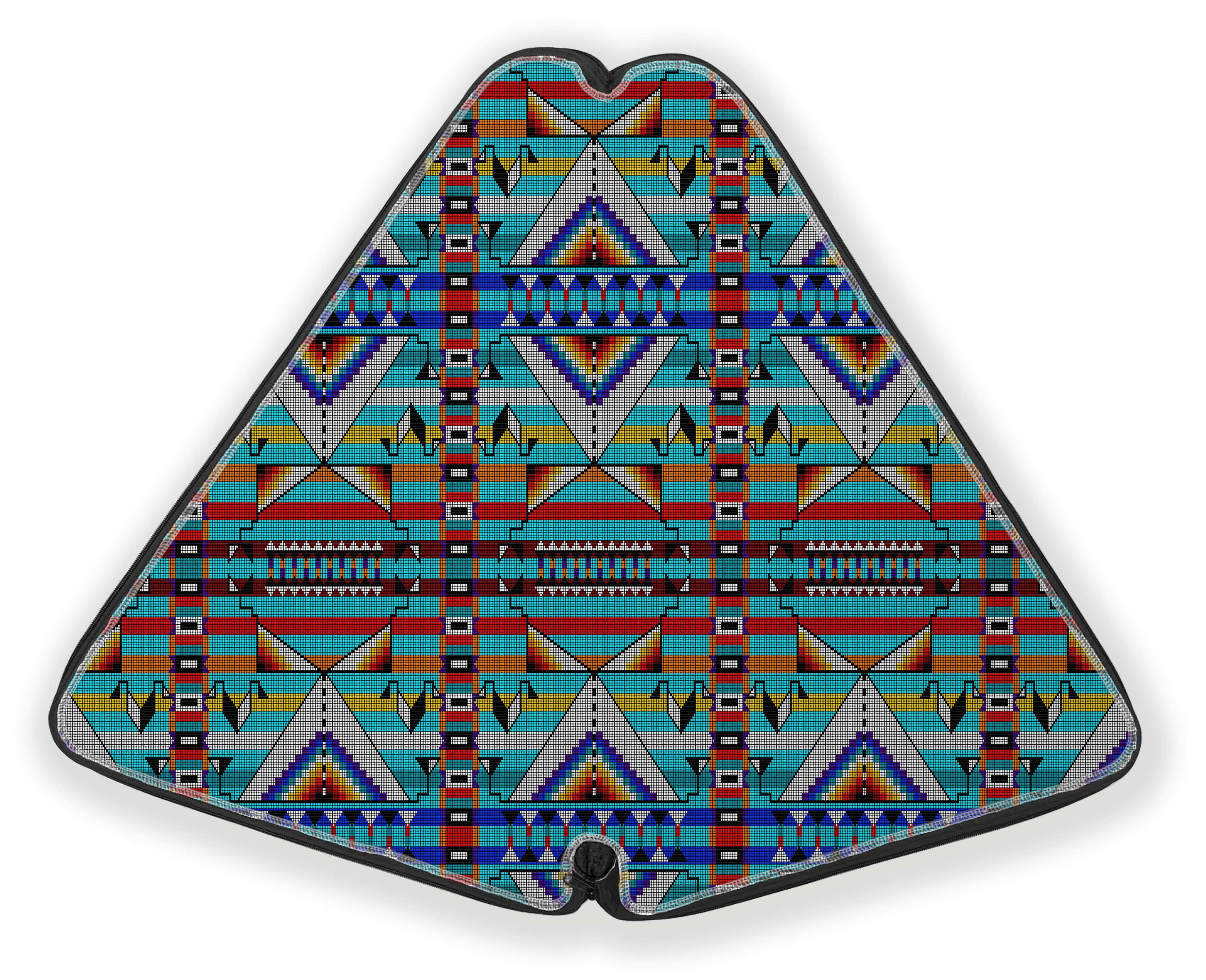 27 Inch Fan Case - Medicine Blessing Turquoise