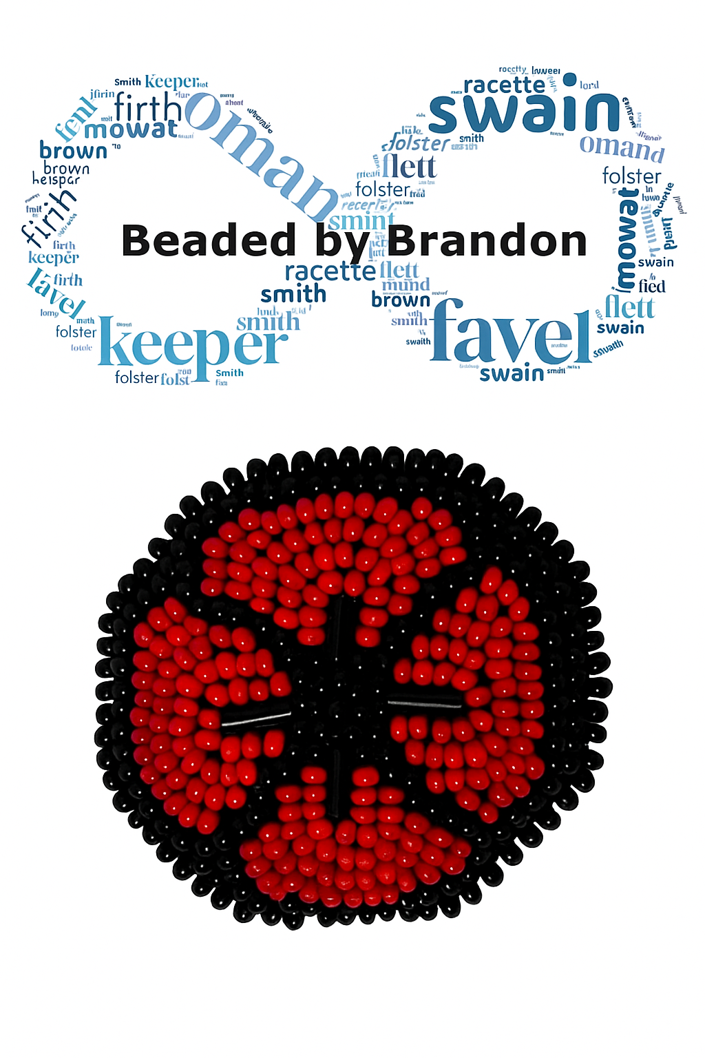 Brandon Swain Novlesky Red Poppy Pin