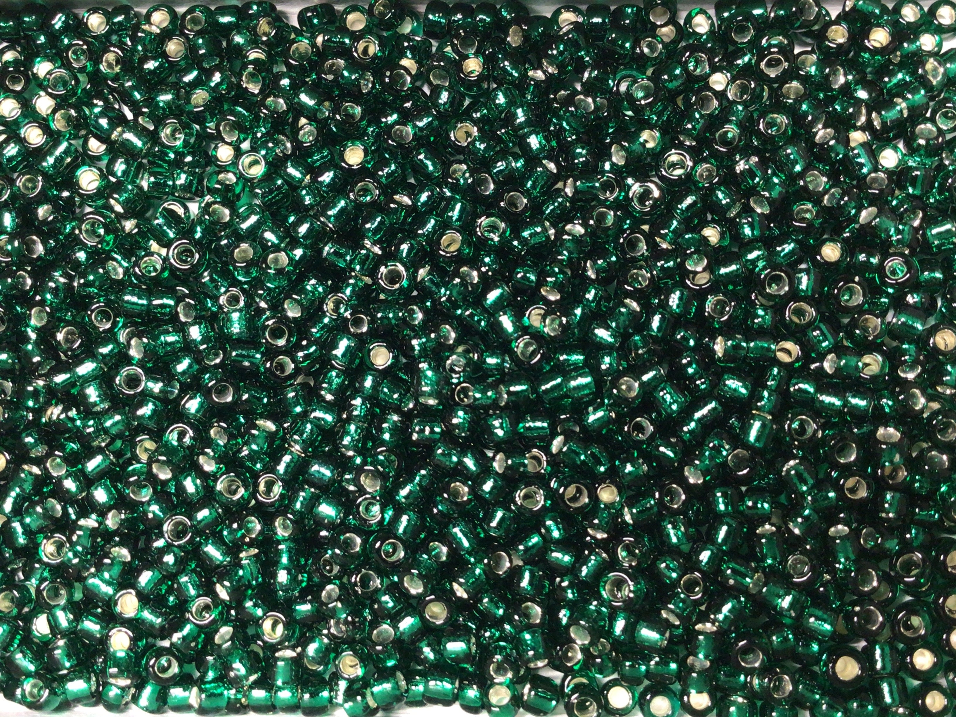 Silver Lined RR Seed Beads Size 11/0 - Pine