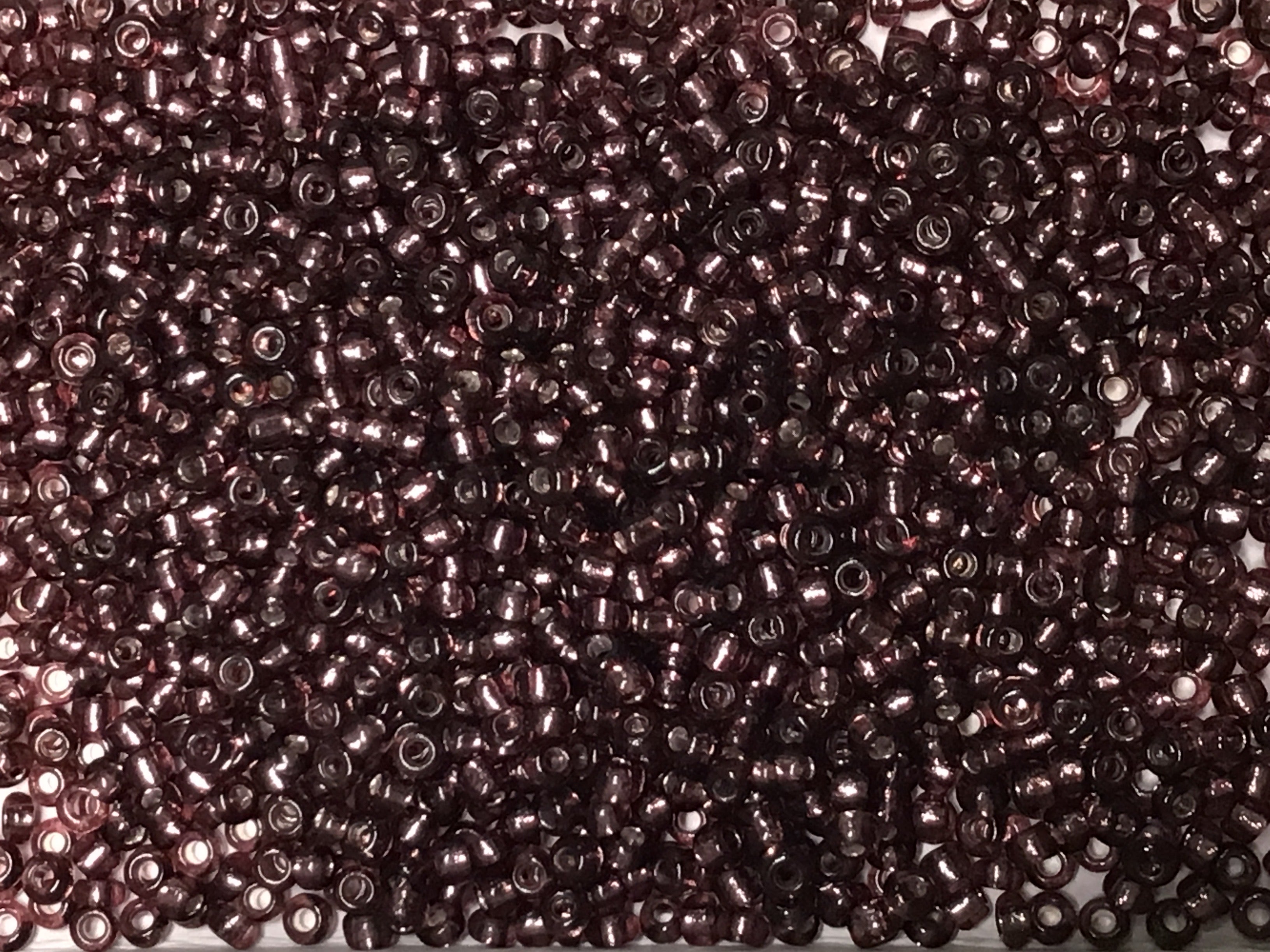 Silver Lined RR Seed Beads Size 11/0 - Clay