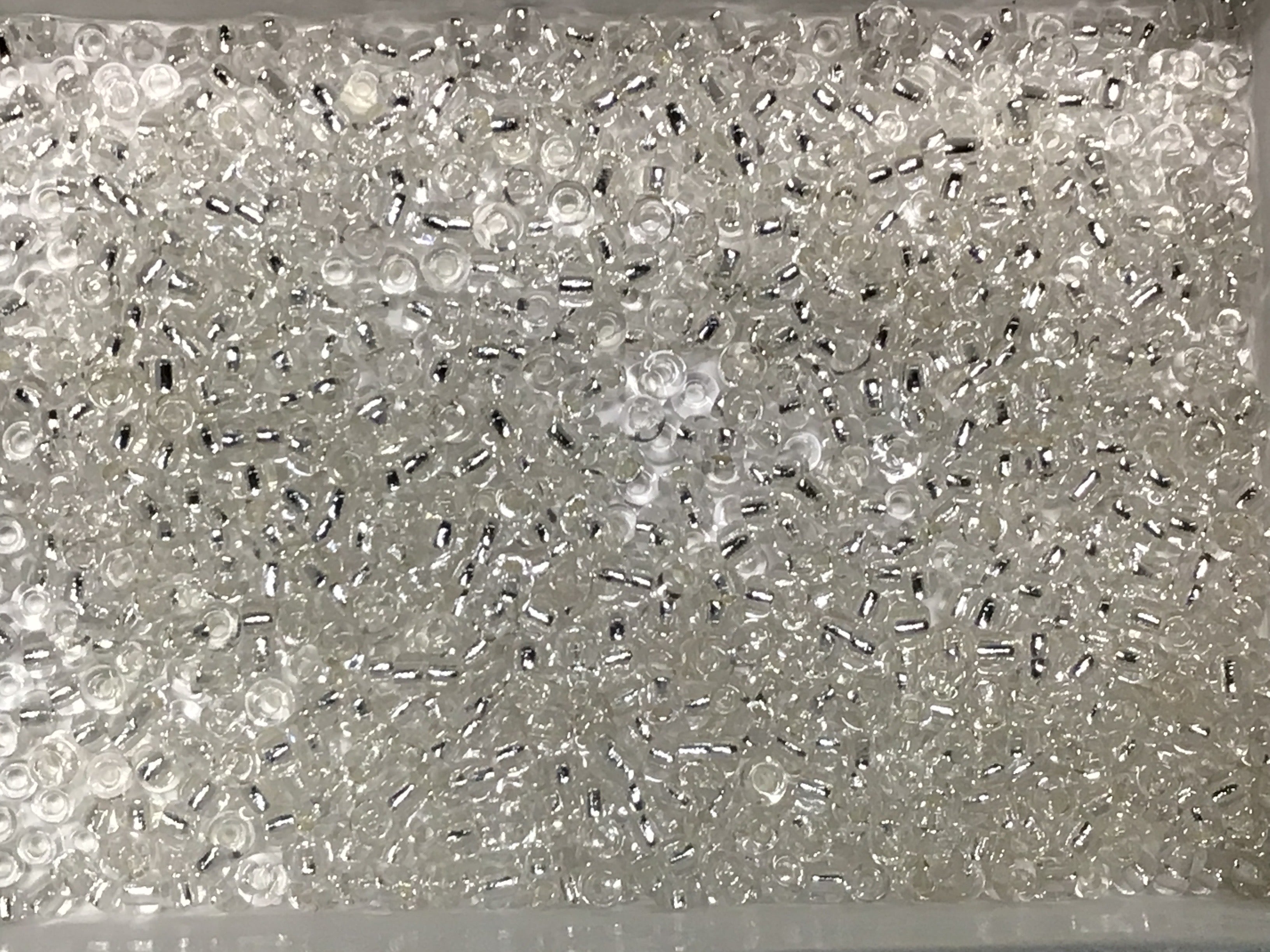 Silver Lined RR Seed Beads Size 11/0 - Snowdrop