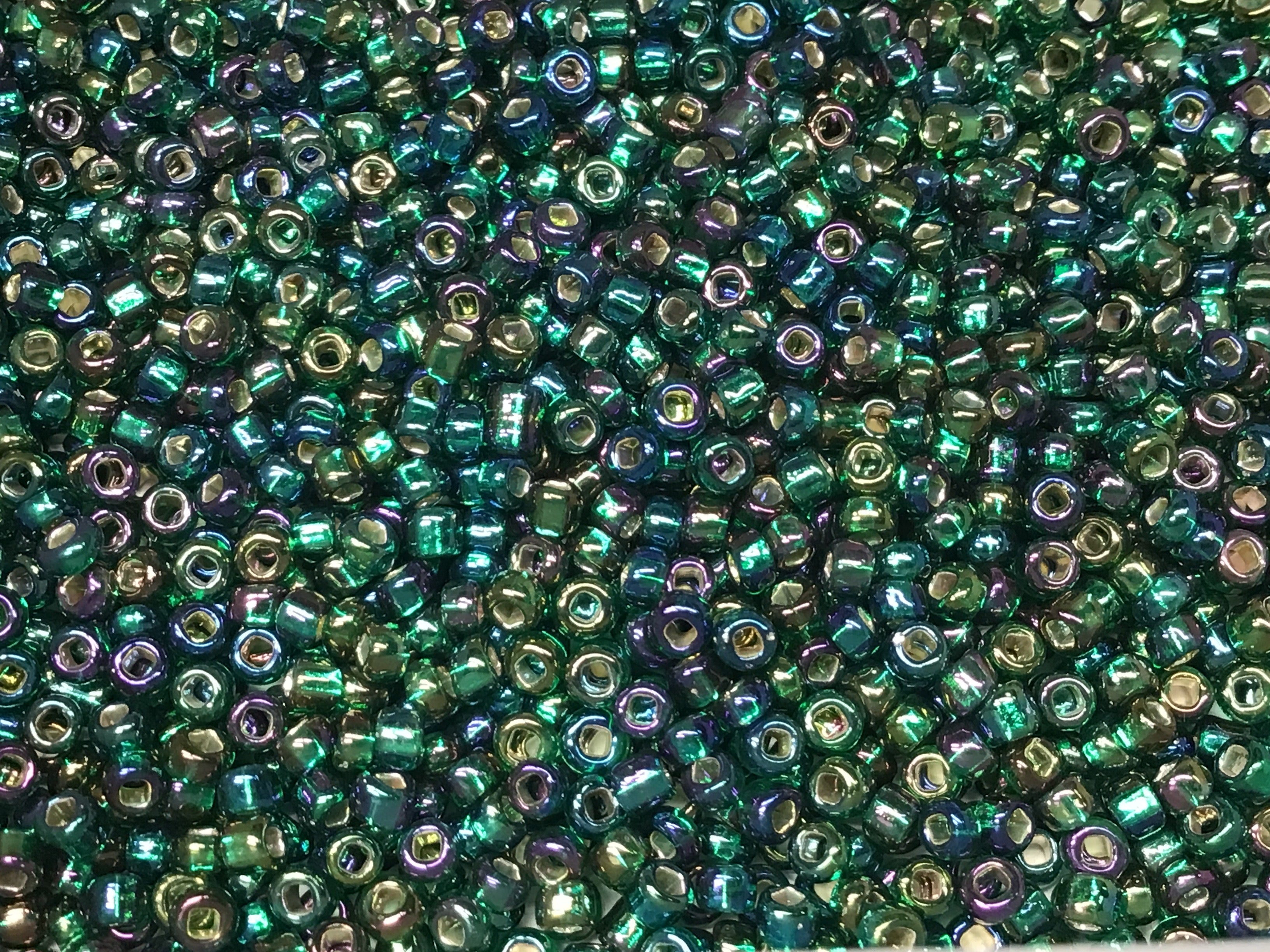Silver Lined Seed Beads Size 11/0 - Rainbow Seaside