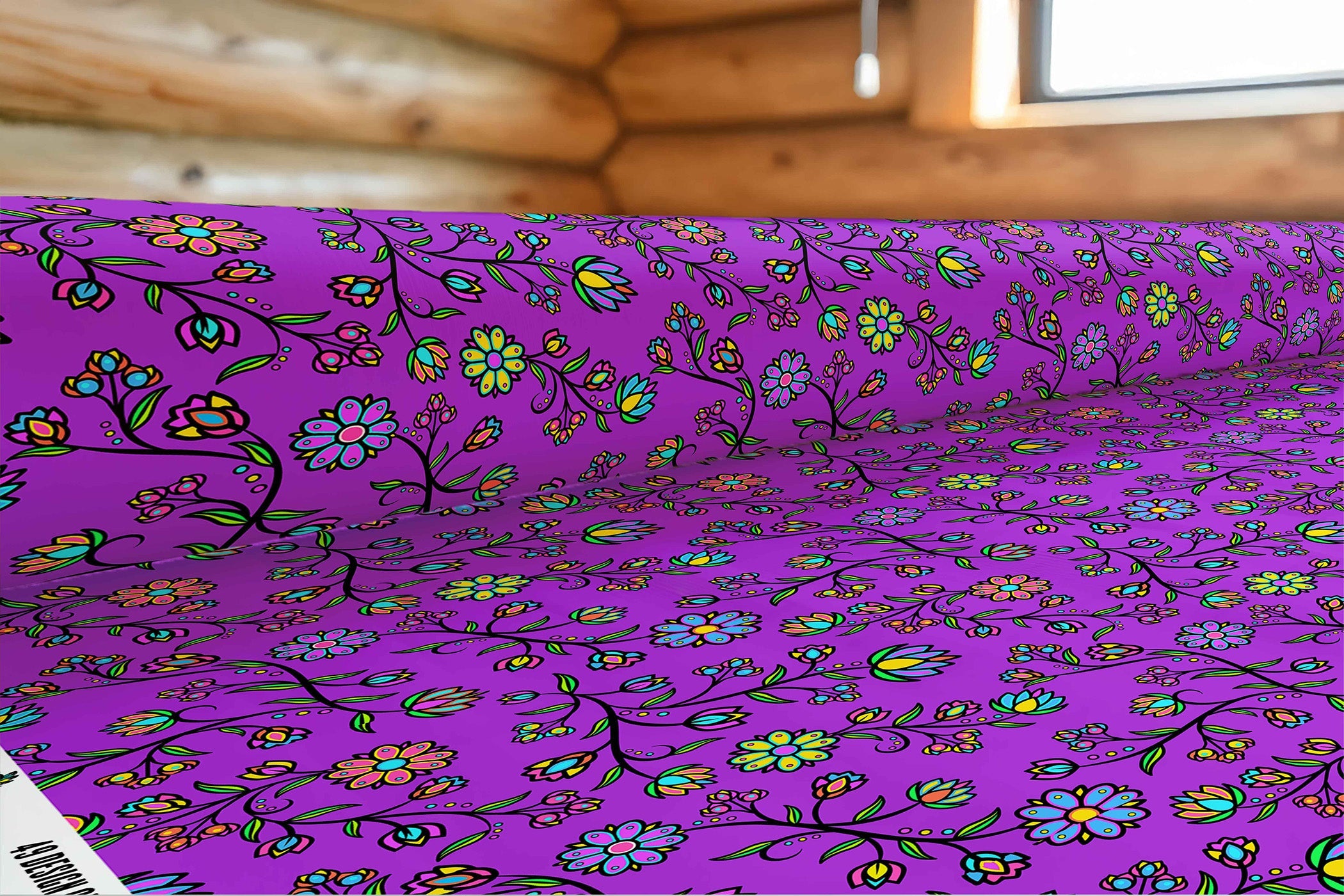 Cosmic Whisper Pastel Berry Cotton Poplin