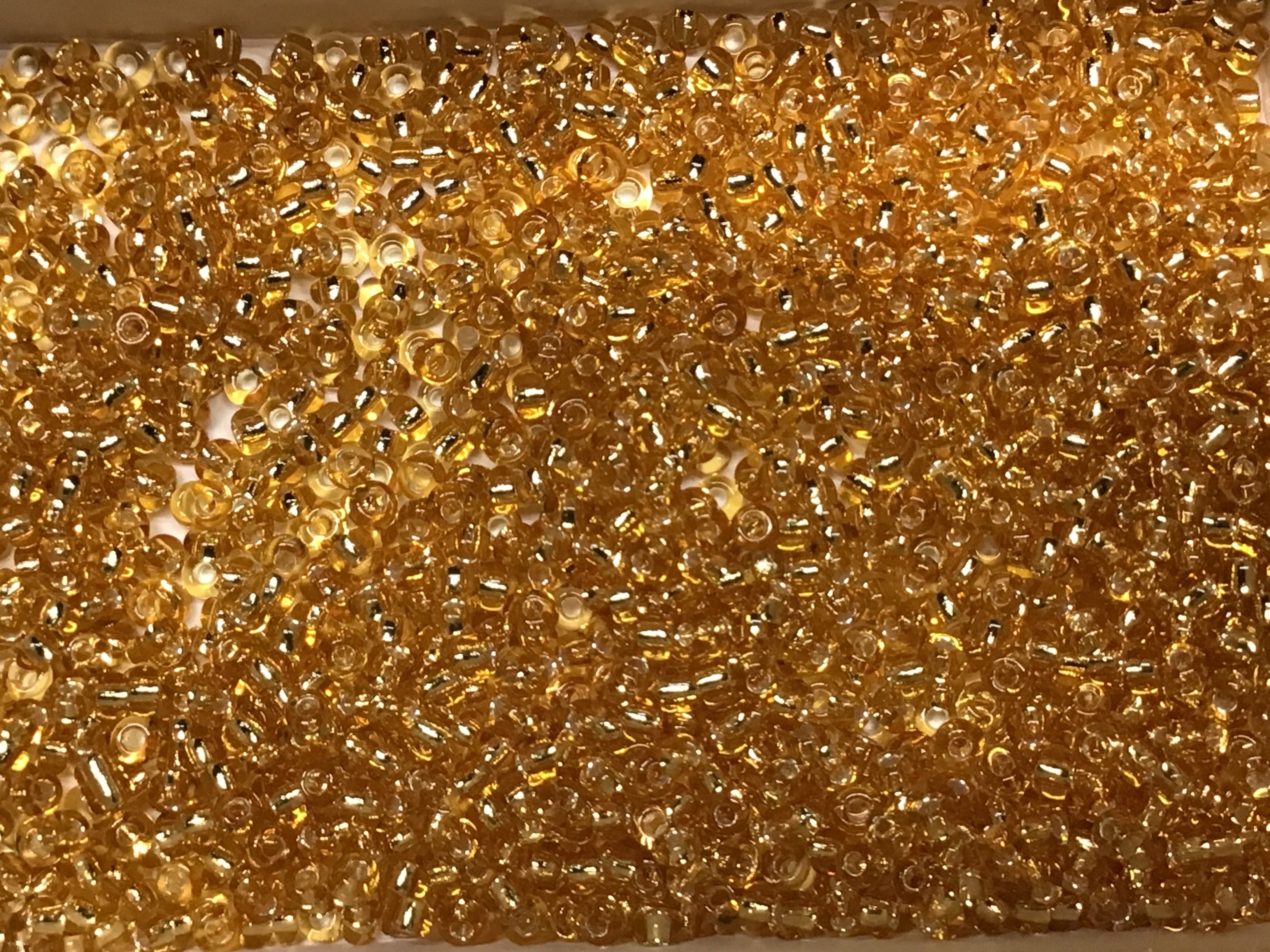 Silver Lined RR Seed Beads Size 11/0 - Ochre