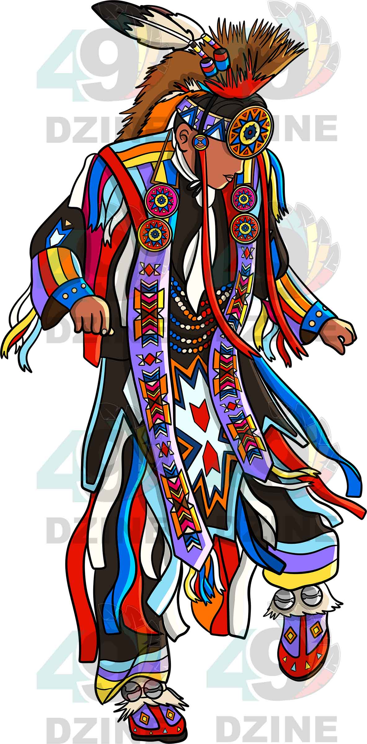 Grass Dancer Men 3 Transfer (Various Sizes)