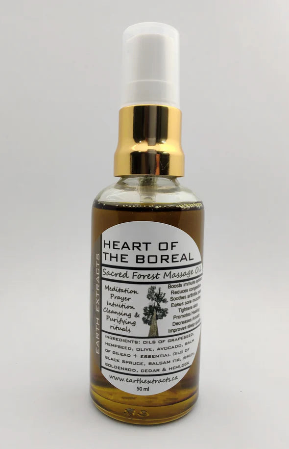 Earth Extracts Heart of the Boreal Massage Oil
