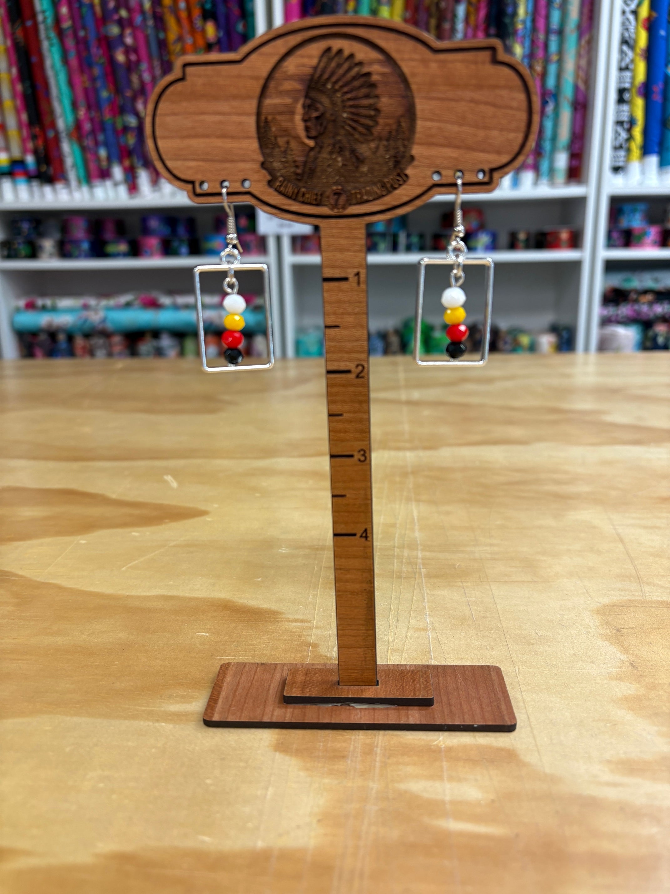 Four Direction Dangles Earrings