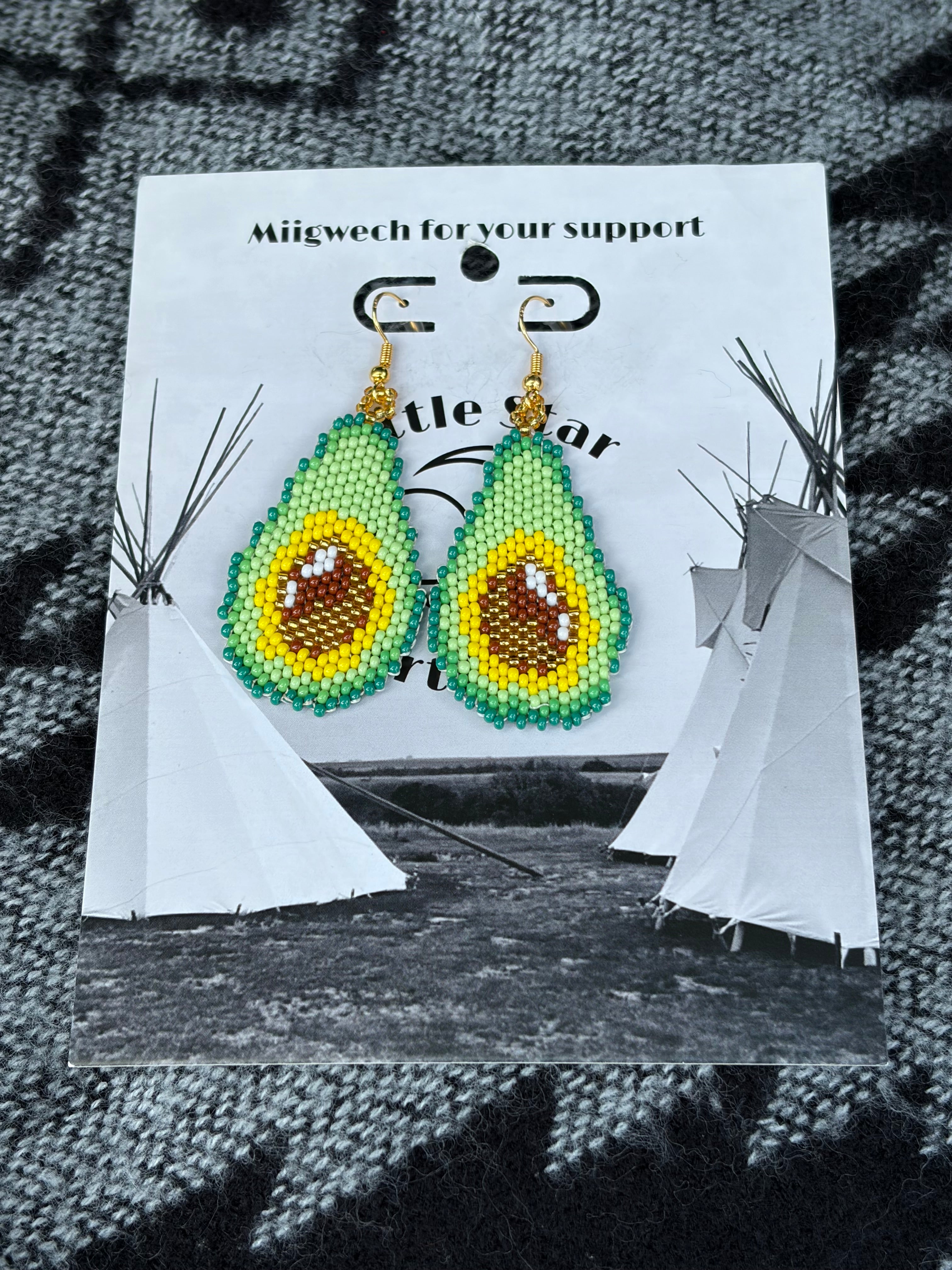 Dorienne Proulx Avocado Gold Earrings