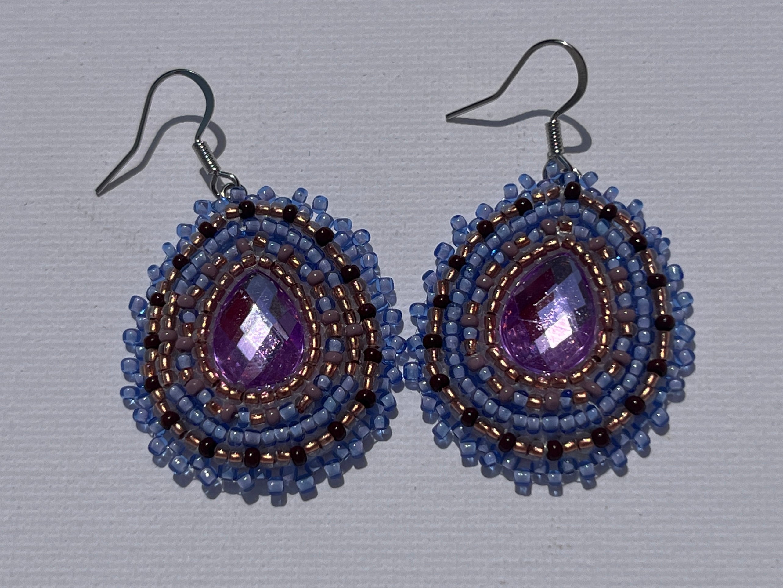 Brandon Swain Novlesky Pink Teardrop Earrings