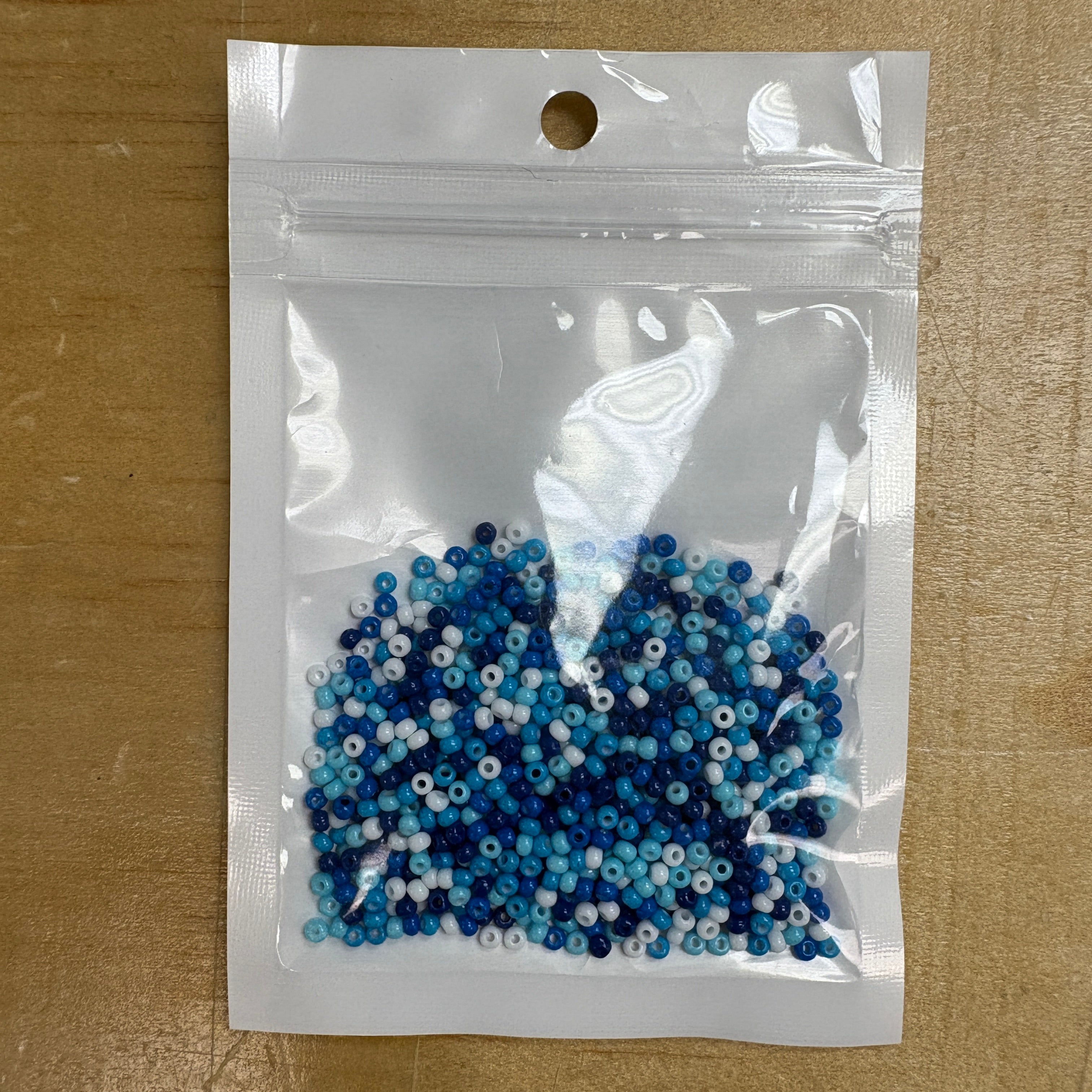 2mm Glass Seed Beads Size 12/0 - Blueberry