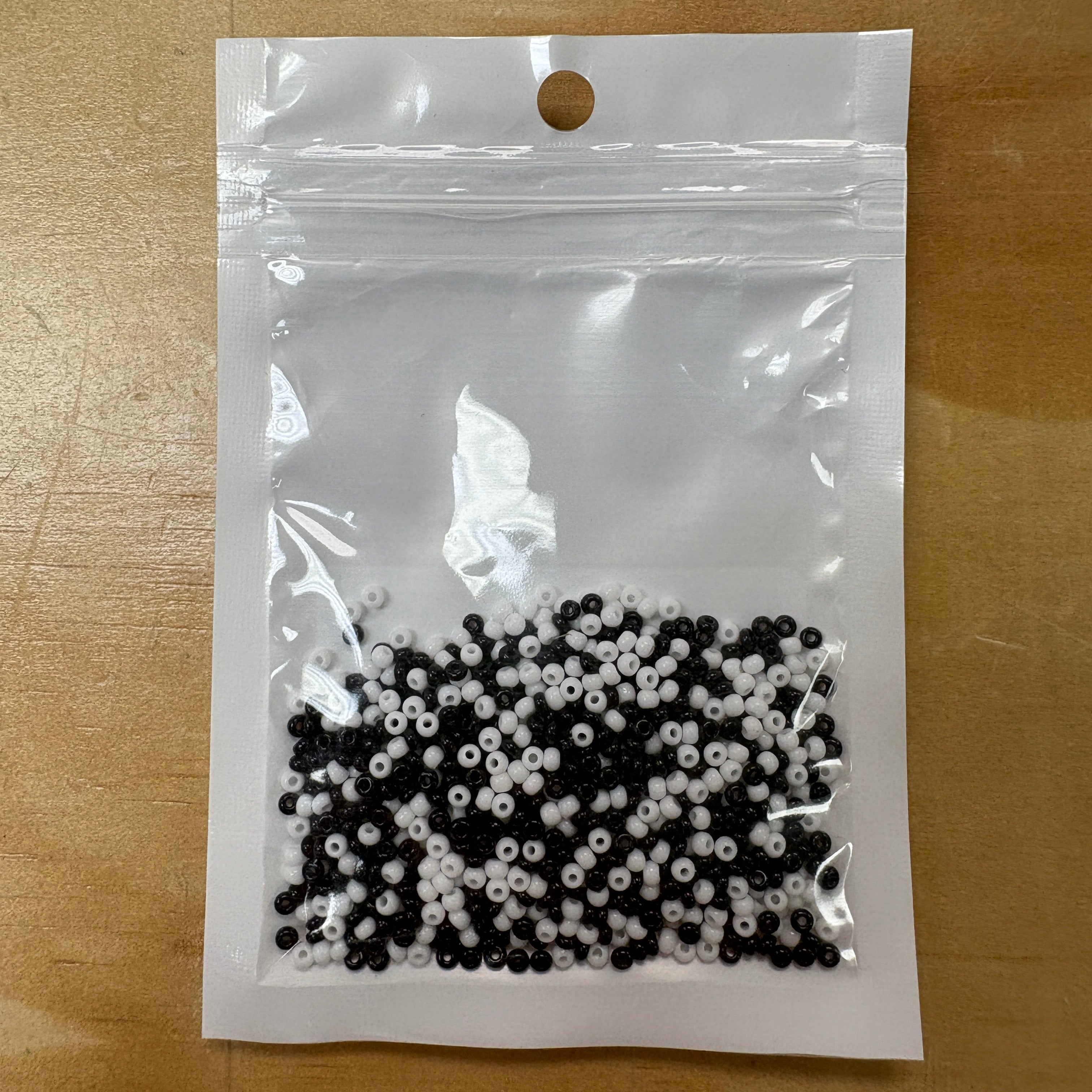 2mm Glass Seed Beads Size 12/0 - Diamond