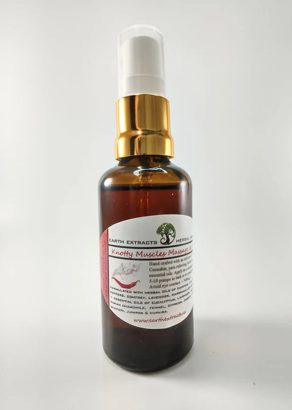 Earth Extracts Knotty Muscles Massage Oil