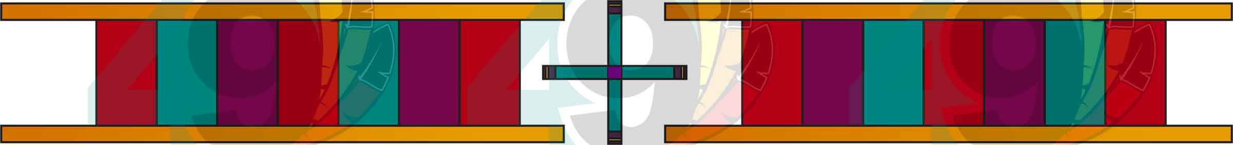 Flames of Heritage Geometric Element 4 Transfer (Various Sizes)