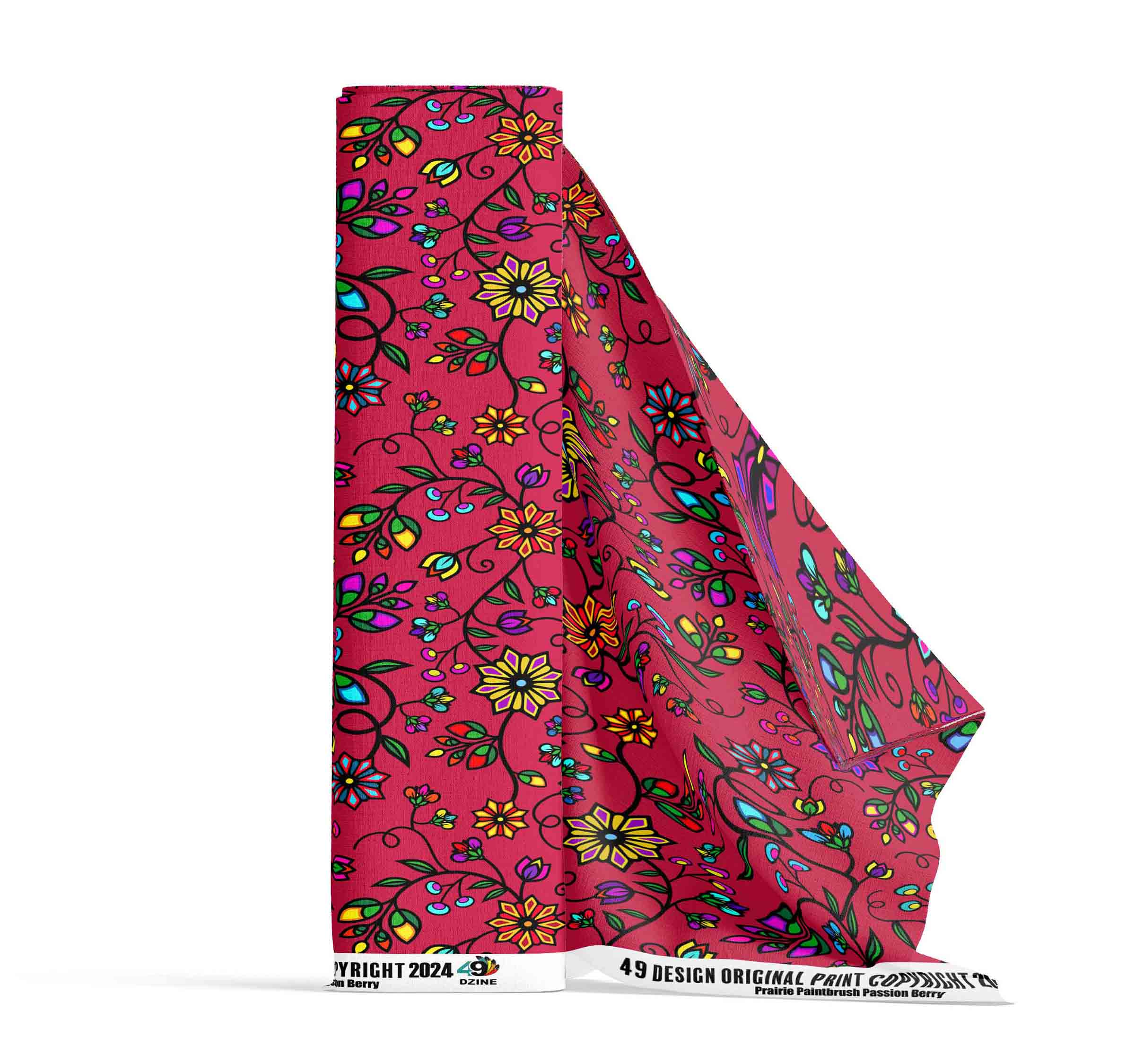 Prairie Paintbrush Passion Berry Cotton Poplin
