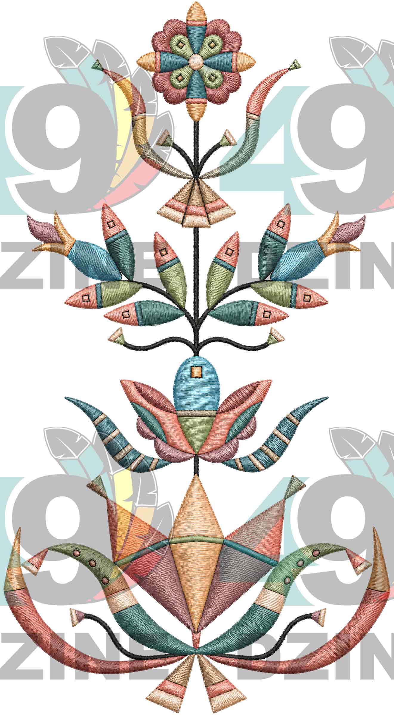 Sandstone Spirit Embroidered Transfer (Various Sizes)