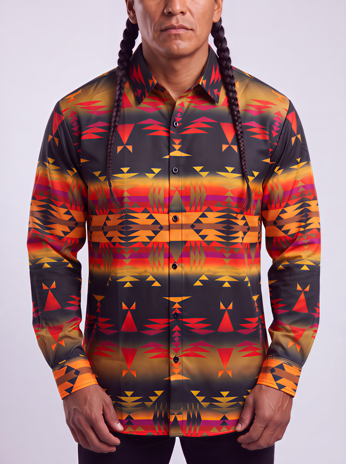 Between the Sierra Mountains Dress Shirt