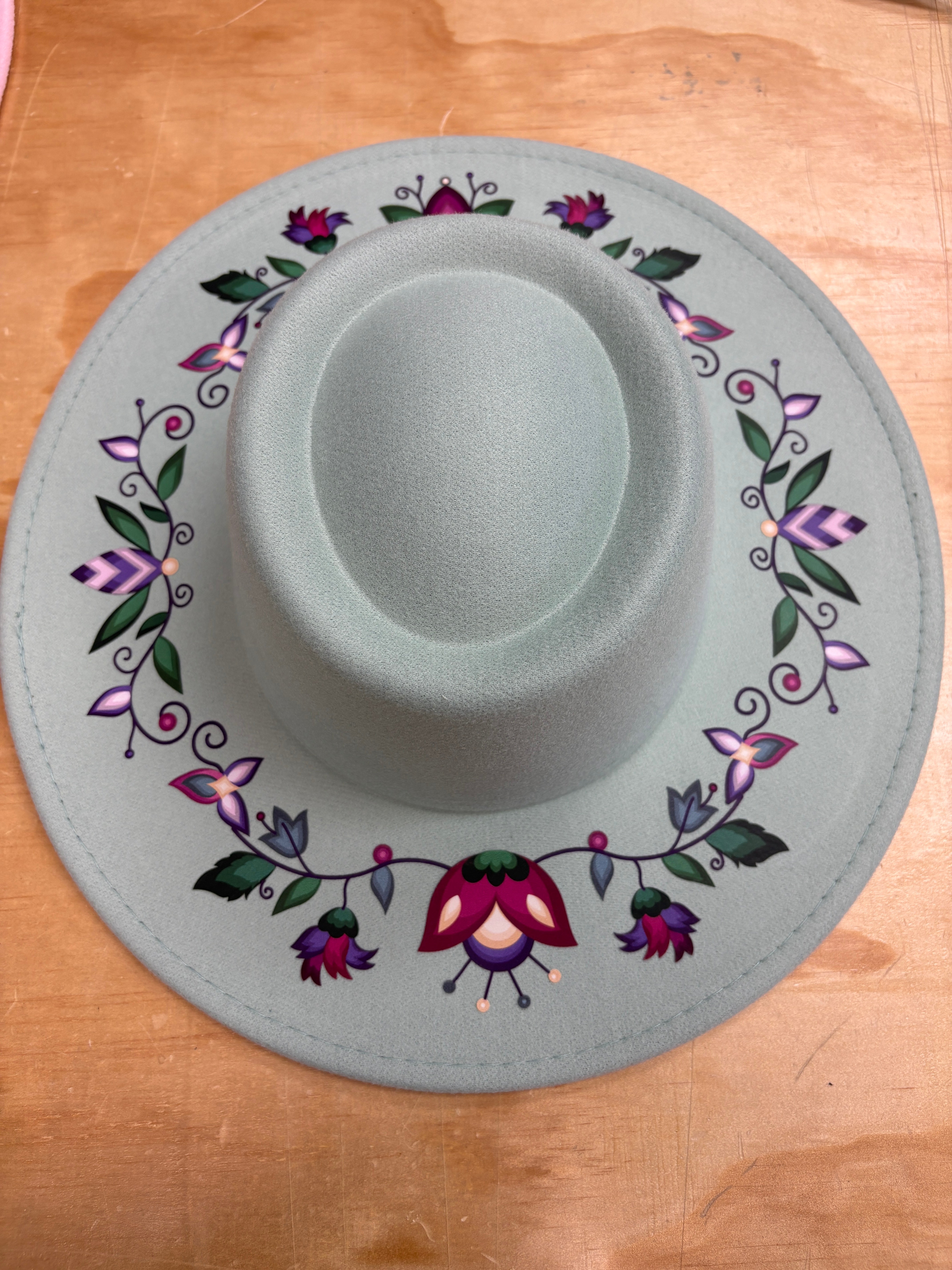 Winterberry Reverie Mint Fedora Hat