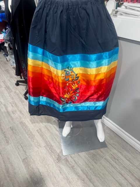 Ribbon Skirt 10 Ribbons With Embroidery