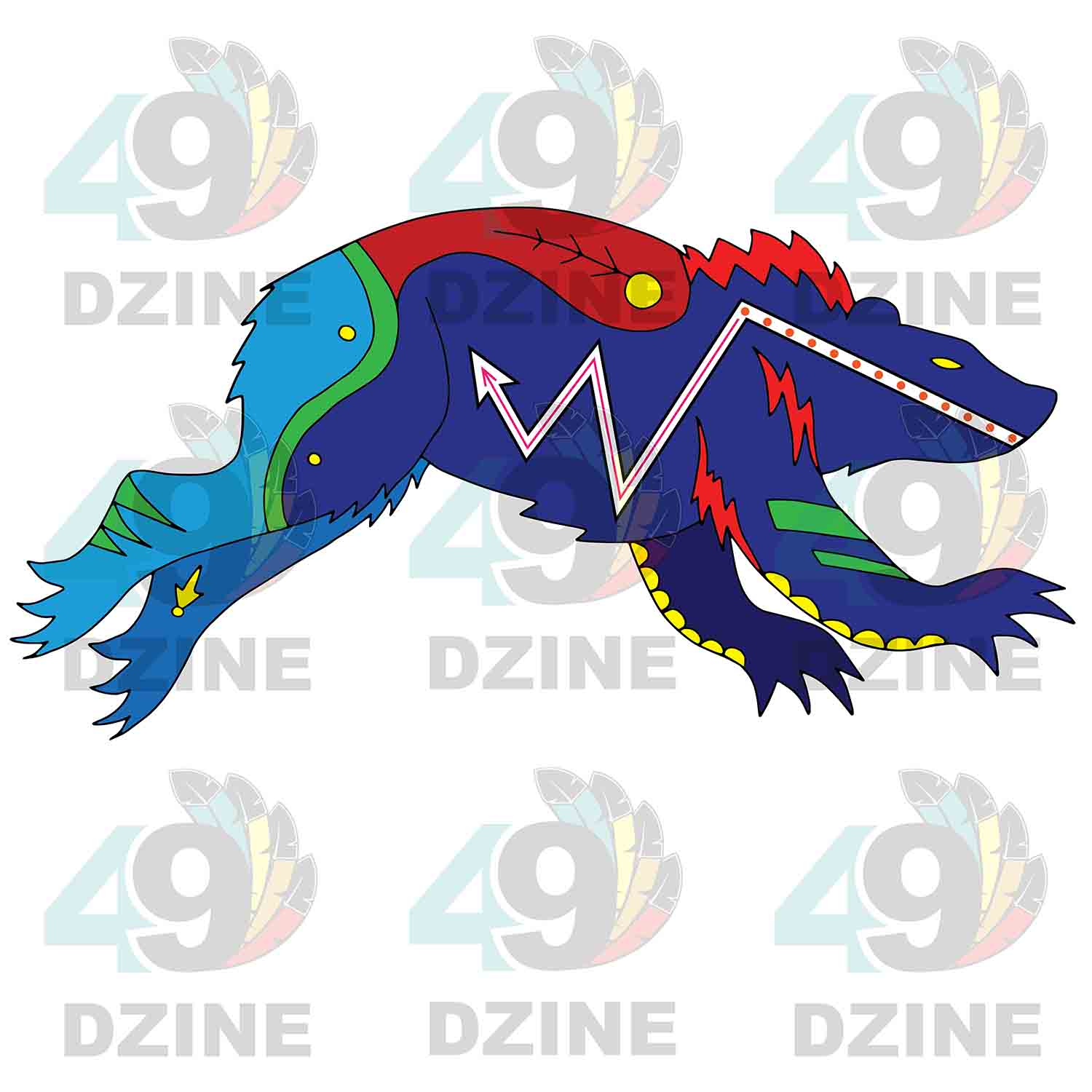 Ledger Bear Run UV Sticker