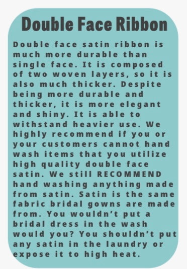 Camellia Rose - Double Face 1.5 inch Solid Colored Ribbon