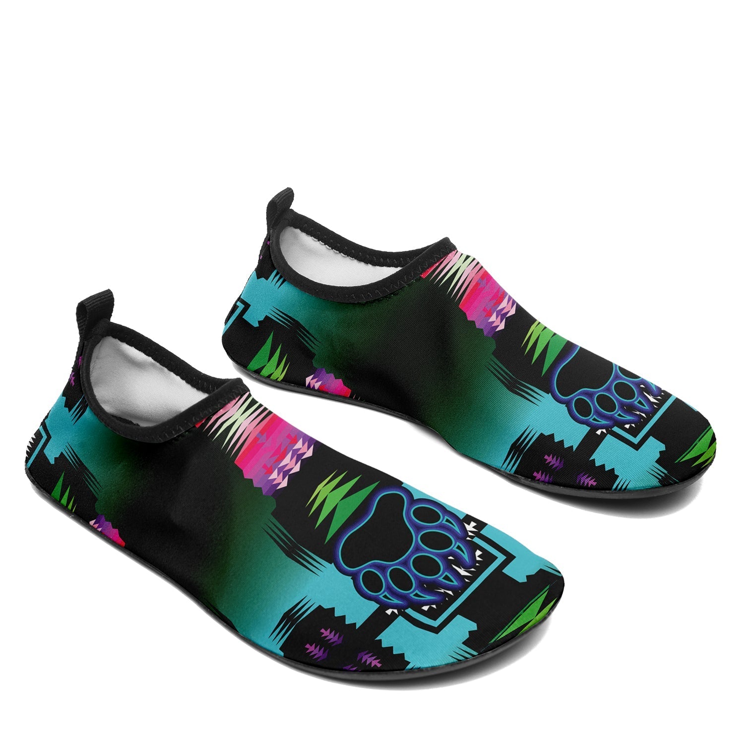 Kids Midnight Sage Turquoise Bearpaw Sockamoccs Slip On Shoes