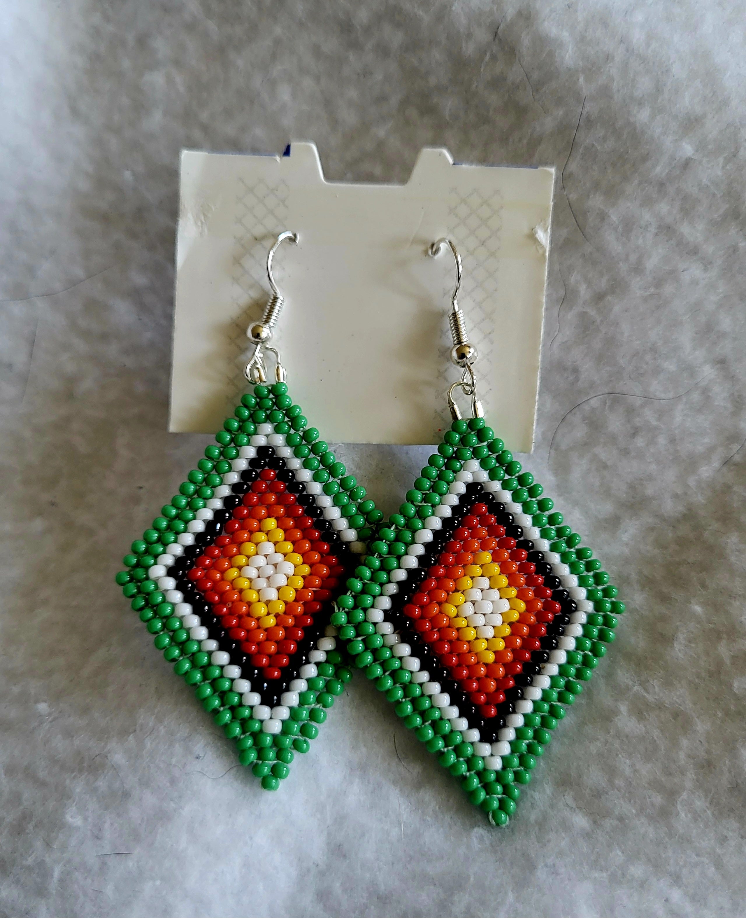Danielle Redgun Green Earrings