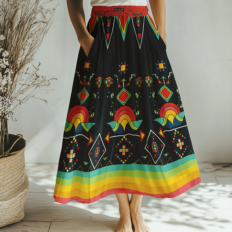 Horizon Blossom  Dark Skirt