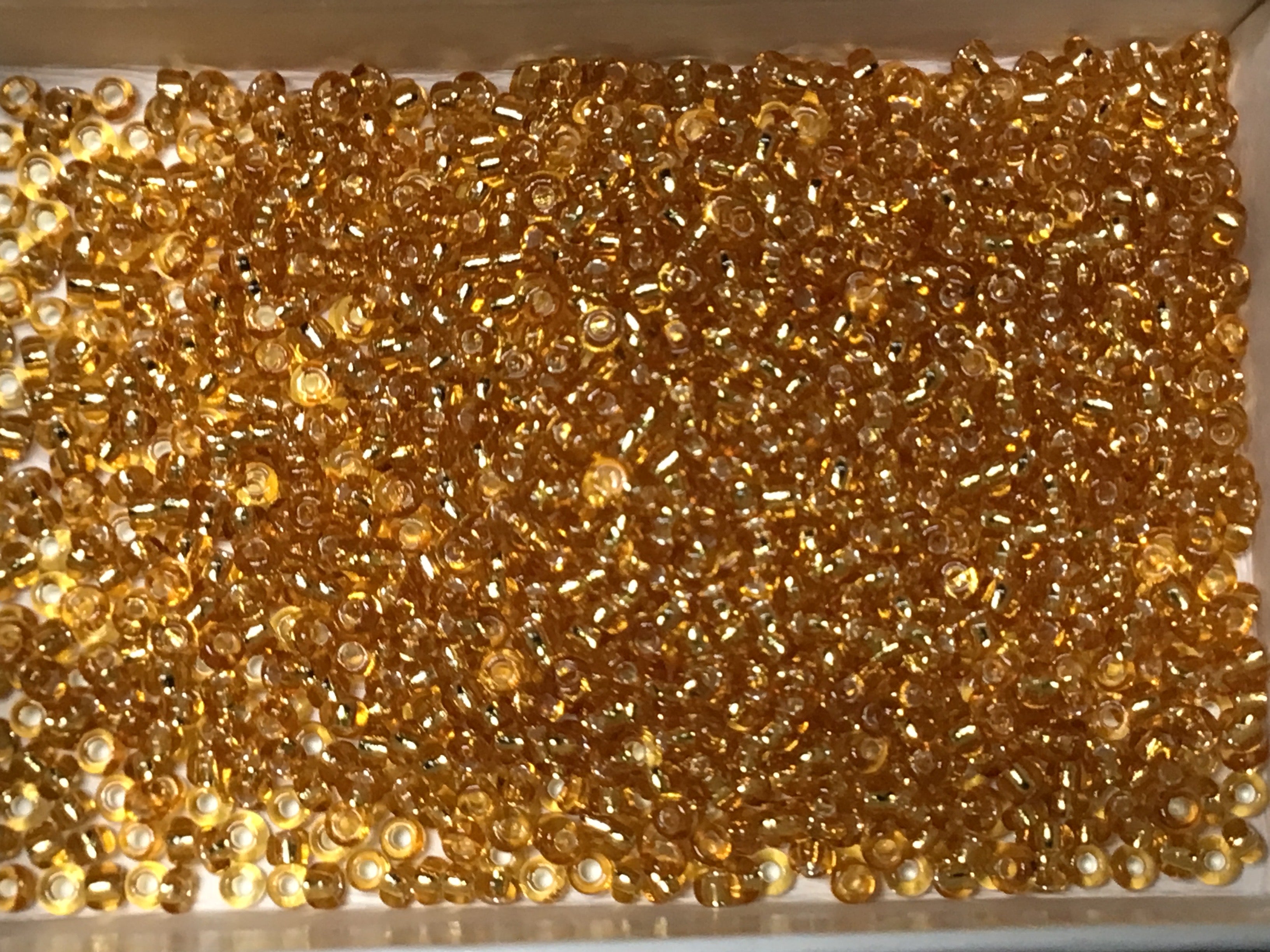 Silver Lined RR Seed Beads Size 11/0 - Cornstalk