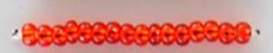 Silver Lined RR Seed Beads Size 11/0 - Pumpkin
