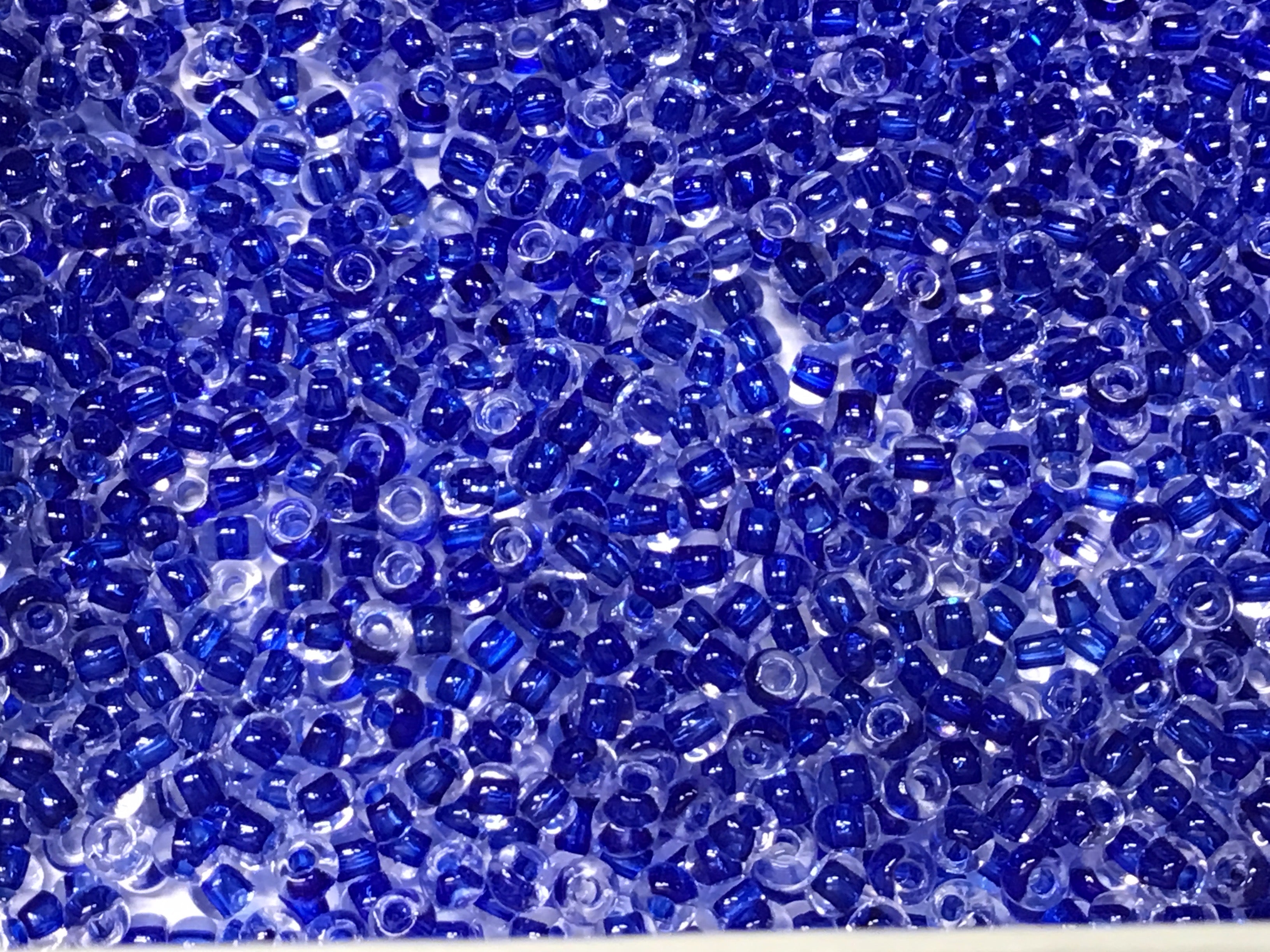 Inside Color Seed Beads Size 11/0 - Aqua Gems