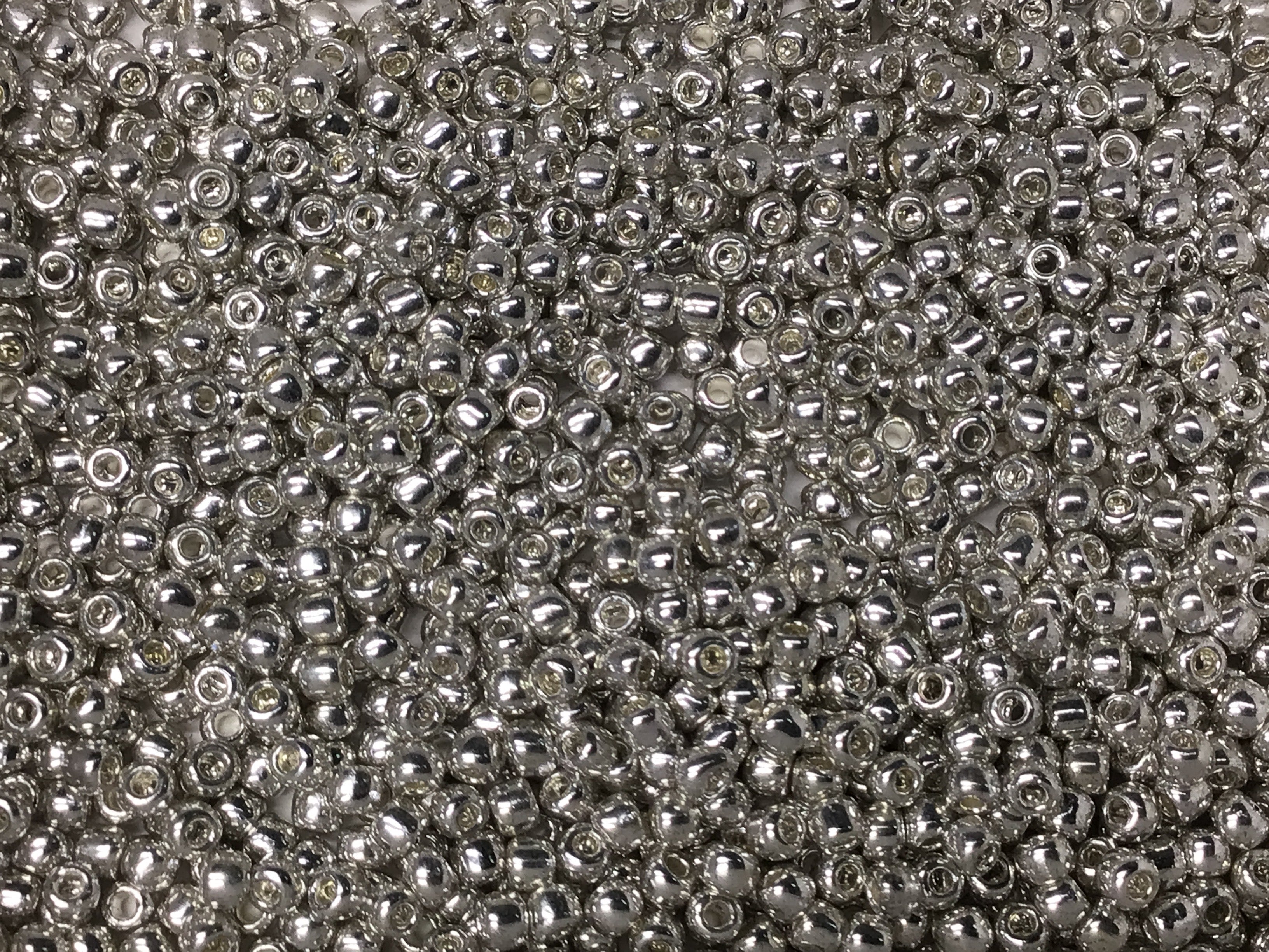 Metallic Seed Beads Size 11/0 - Pewter