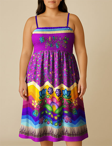 Bloom Uplift Purple Smock Top Dress