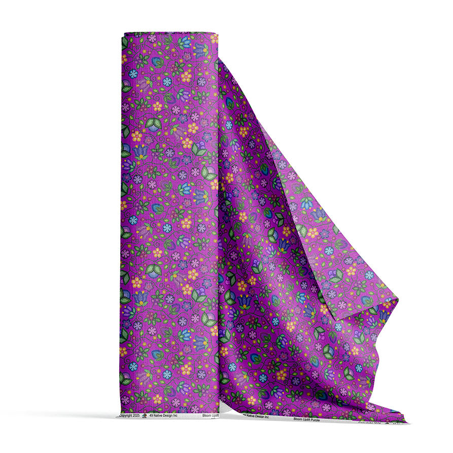 Bloom Uplift Purple Cotton Poplin