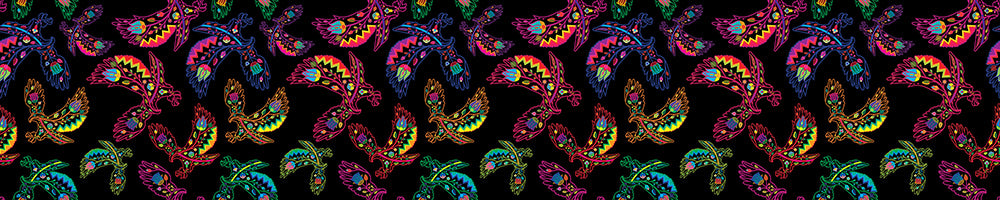 Floral Eagle Printed Ribbon