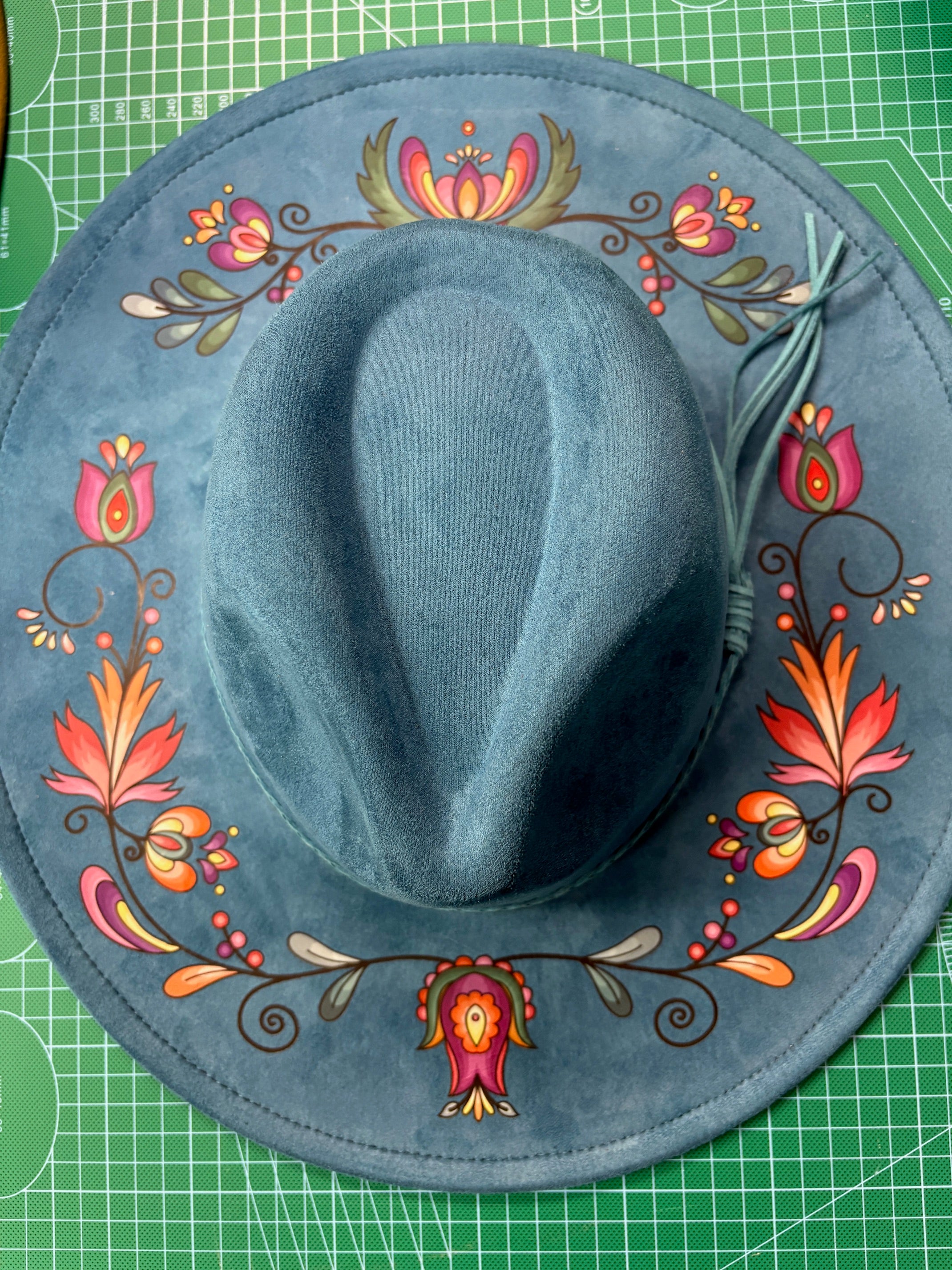 Cedar Wind Bloom Ocean Fedora Hat