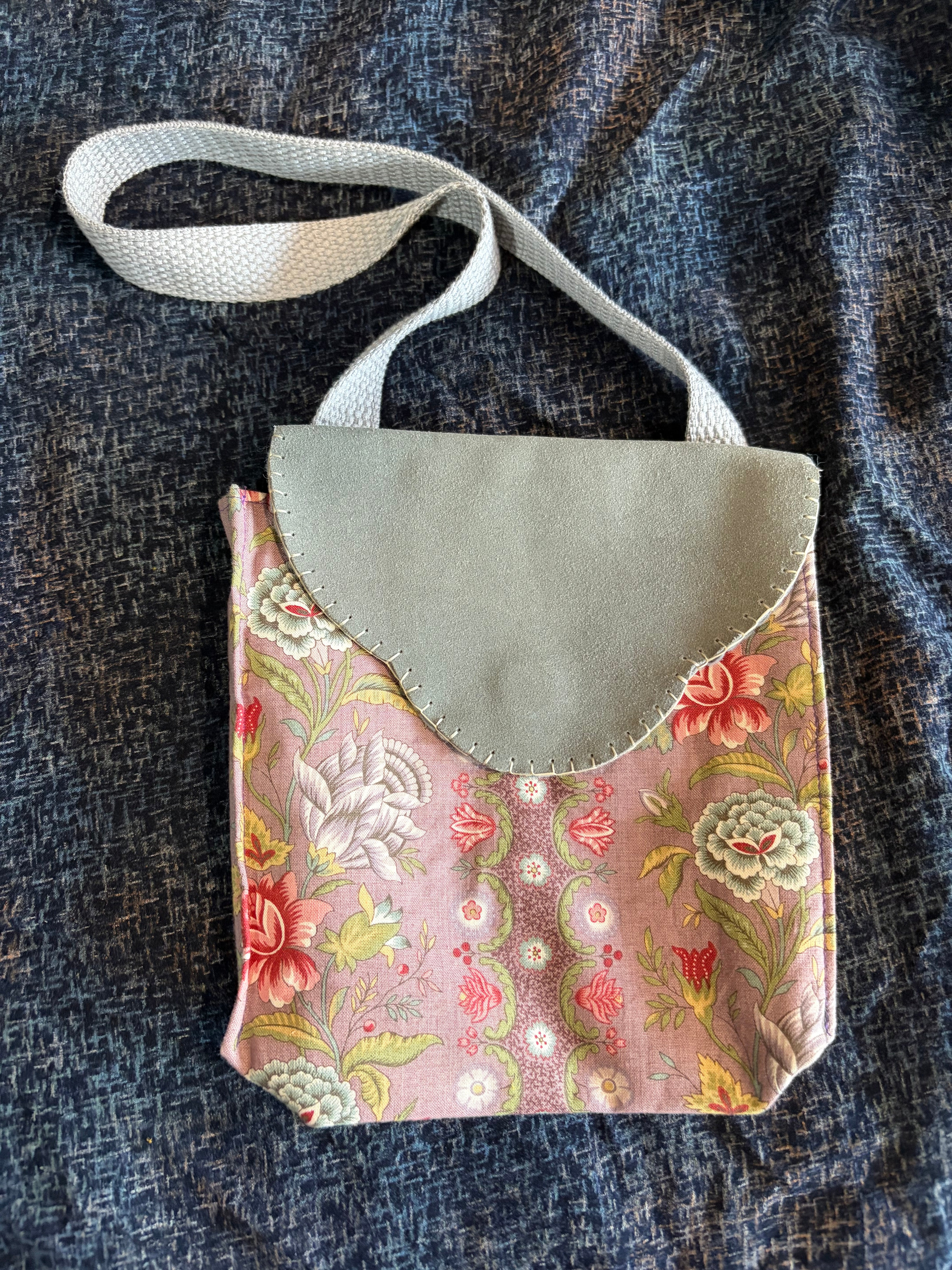 Dorienne Proulx Purple Floral Bag