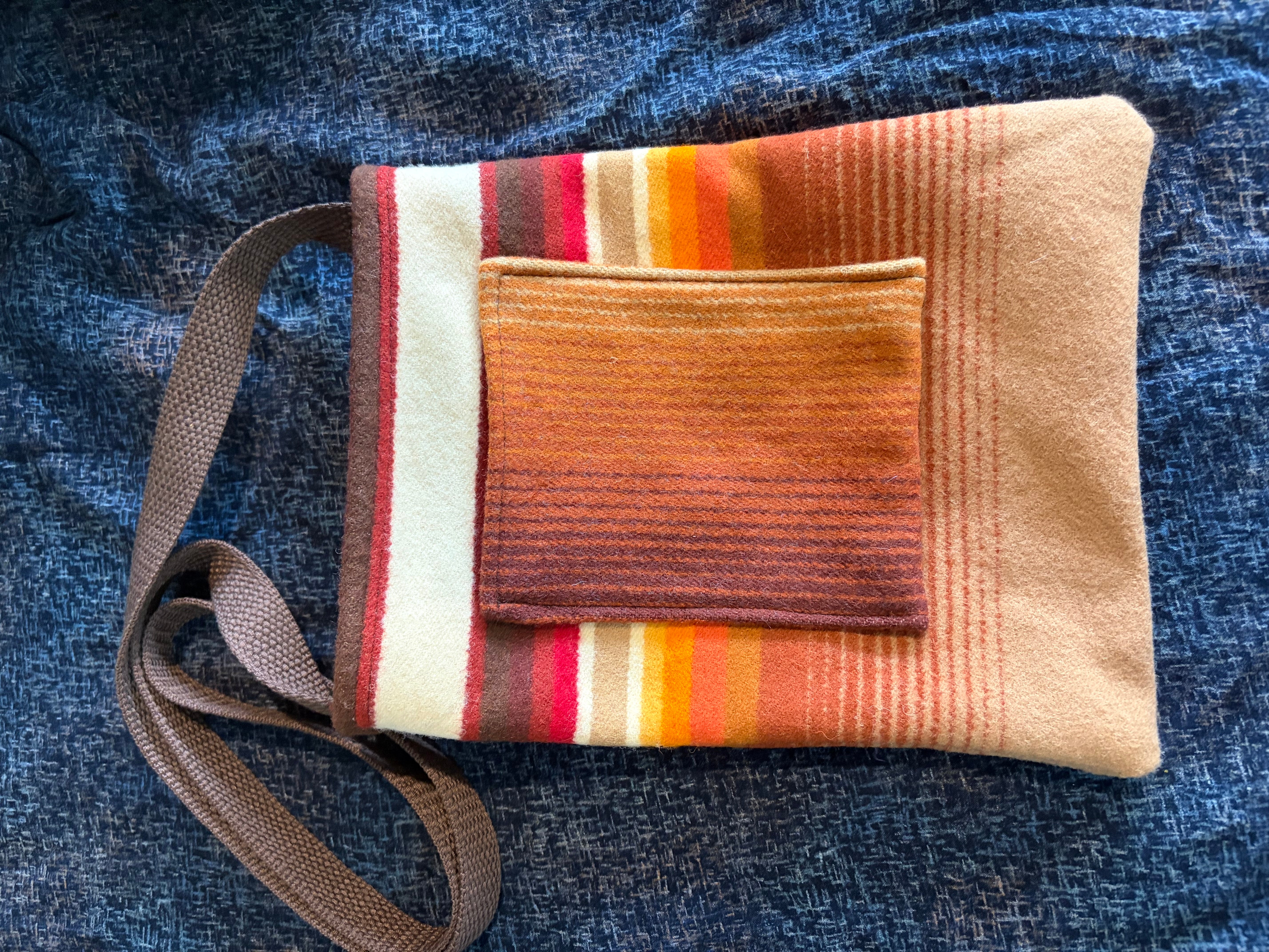 Dorienne Proulx Geometric Bag Brown Strap