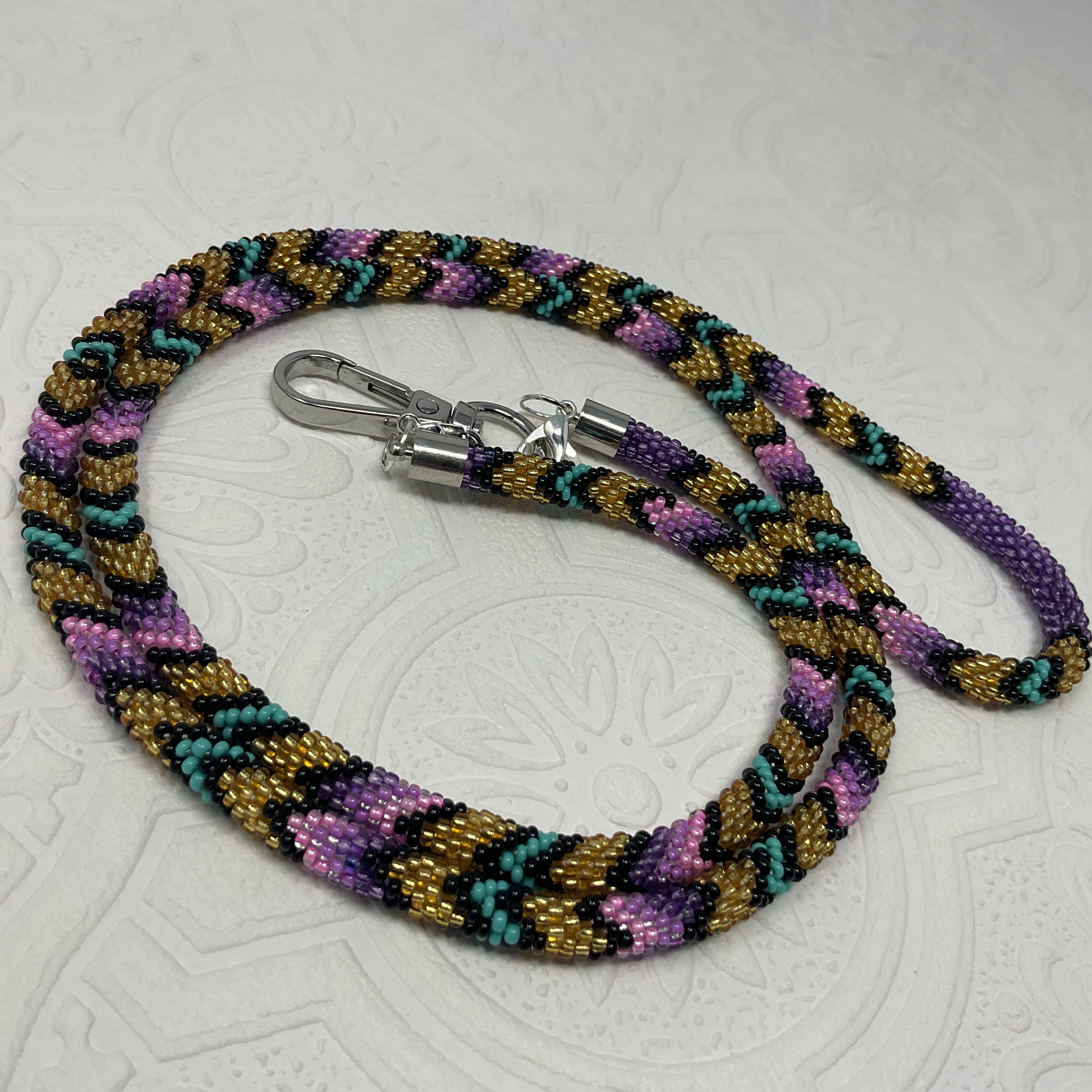 Crochet Beaded Lanyards