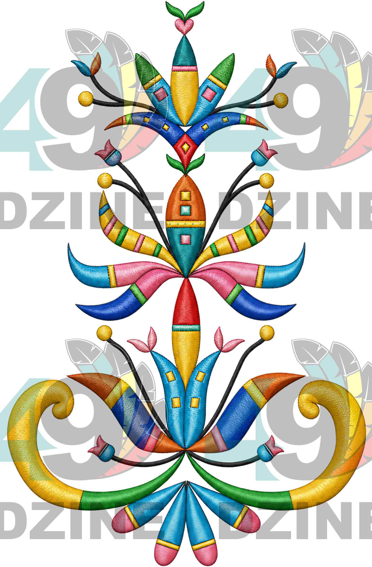 Sovereign Sunburst Embroidered Transfer (Various Sizes)