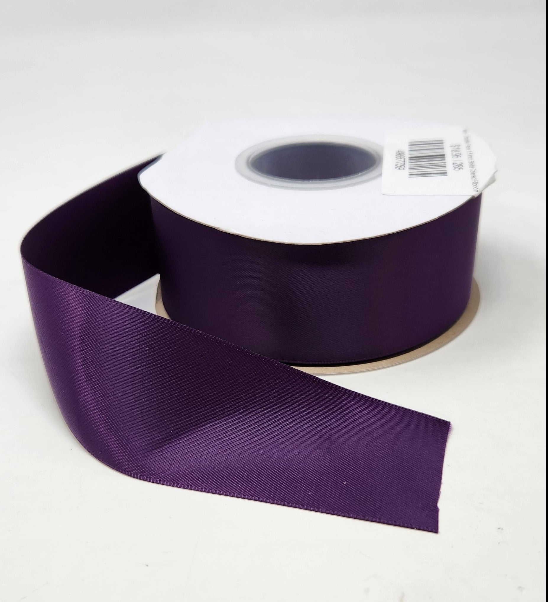 Plum - Double Face 1.5 inch Solid Colored Ribbon